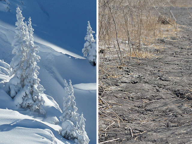“Nuovo clima Italia: convivono neve e siccità”
