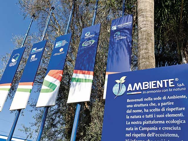 La piattaforma per la selezione dei rifiuti nel cuore del Mezzogiorno