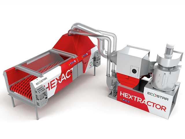 Vagliare materiali leggeri al meglio con Hextractor