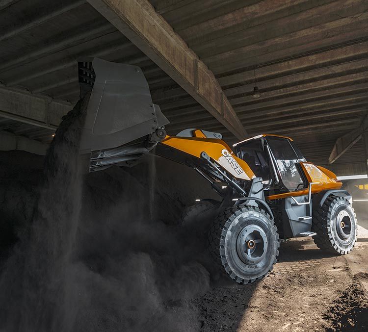 ProjectTETRA, la pala gommata CASE alimentata a metano