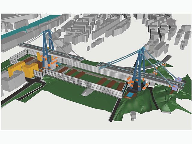 Demolizione con esplosivo delle pile 10 e 11 del Ponte Morandi a Genova