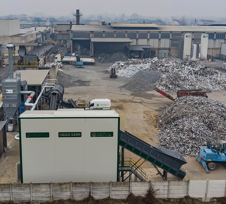 Da rottame ad alluminio pronto forno con il mulino a martelli Mega 1100