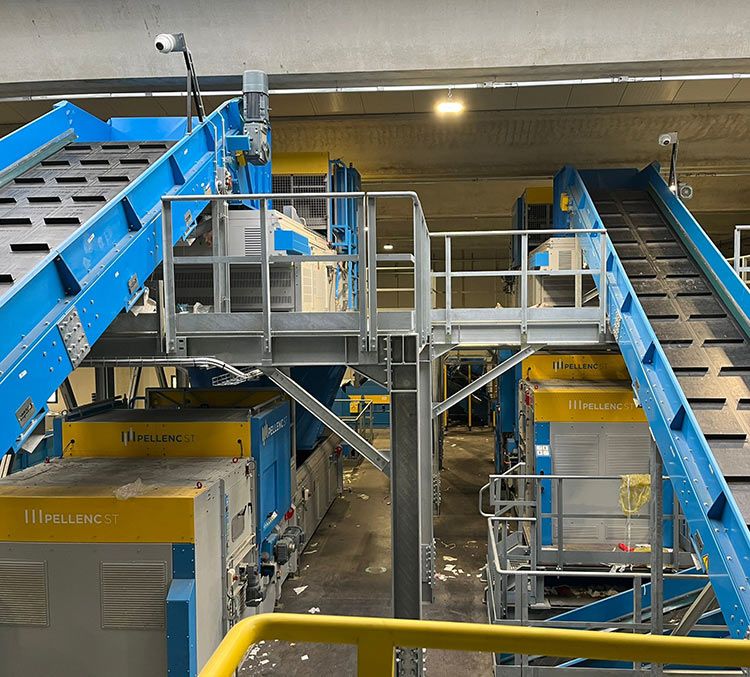 L’impianto di selezione rifiuti di Spinetoli di PicenAmbiente 