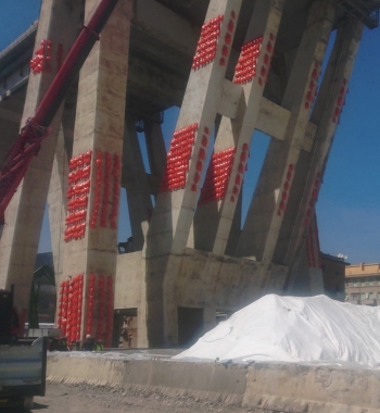 Sacche d’acqua in prossimità delle mine