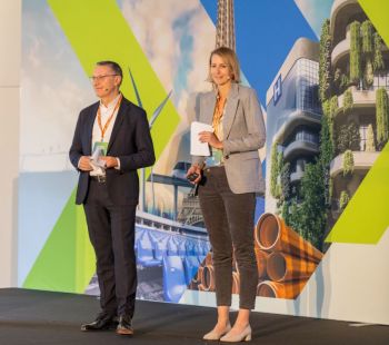 Karl-Martin Schellerer, Presidente di VinylPlus e Charlotte Röber, Amministratore Delegato di VinylPlus